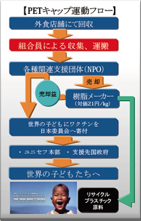 PETキャップ運動フロー図